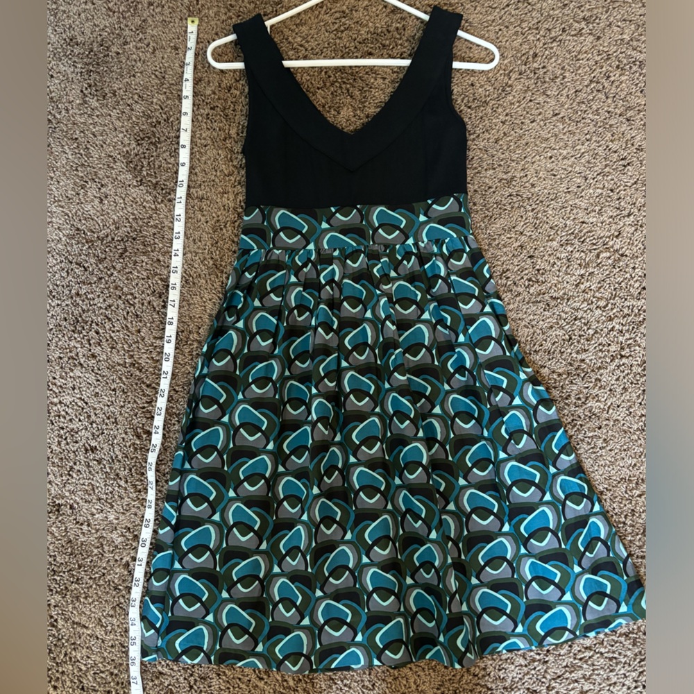 Kenzie Dress Y2K Fit & Flare V-Neck Side Zip Size XS